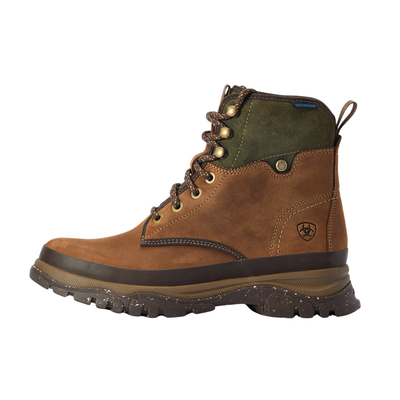 Ariat Moresby Waterproof Boot in Oily Distressed Brown and Olive-1